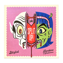 Load image into Gallery viewer, Blitzkid / Zombina & The Skeletones HEART-SHAPED VINYL