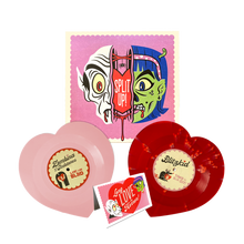 Load image into Gallery viewer, Blitzkid / Zombina & The Skeletones HEART-SHAPED VINYL